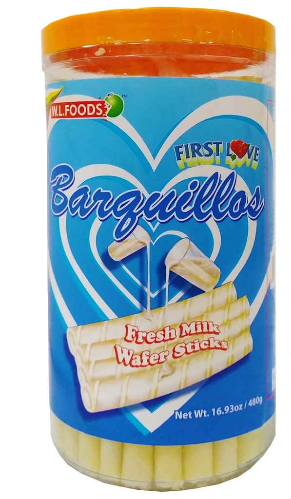FIRST LOVE BARQUILLOS MILK 480g x 12