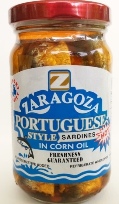 [CANN010] ZARAGOZA PORTUGUESE STYLE SARDINES IN CORN OIL HOT 225g x 24