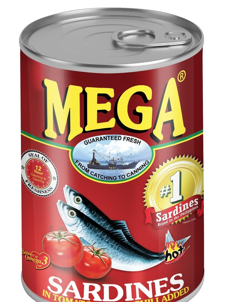 MEGA SARDINES IN TOMATO SAUCE WITH CHILI 425g x 24