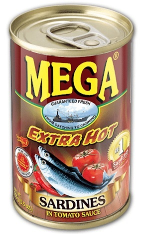 MEGA SARDINES IN TOMATO SAUCE CHILI EXTRA HOT 155g x 100