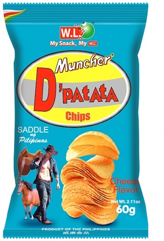 MUNCHER D' PATATA CHIPS CHEESE FLAVOR 60g x 30