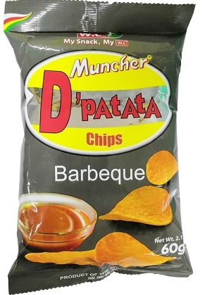 MUNCHER D' PATATA CHIPS BBQ FLAVOR 60g x 30