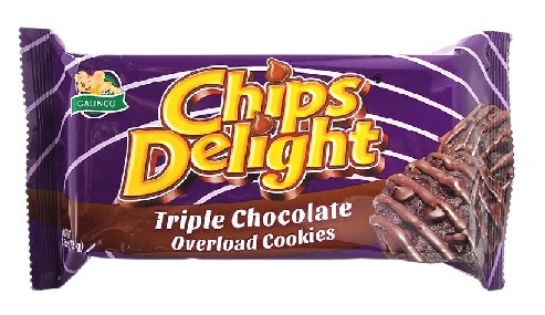 CHIPS DELIGHT TRIPLE CHOCOLATE CHIP COOKIES 73g X 48