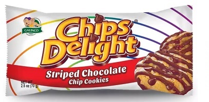 CHIPS DELIGHT CHOCOLATE STRIPED CHOCOLATE CHIPS 70g X 48