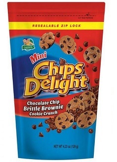 CHIPS DELIGHT CHOCOLATE CHIPS BRITTLE BROWNIE 120g X 24
