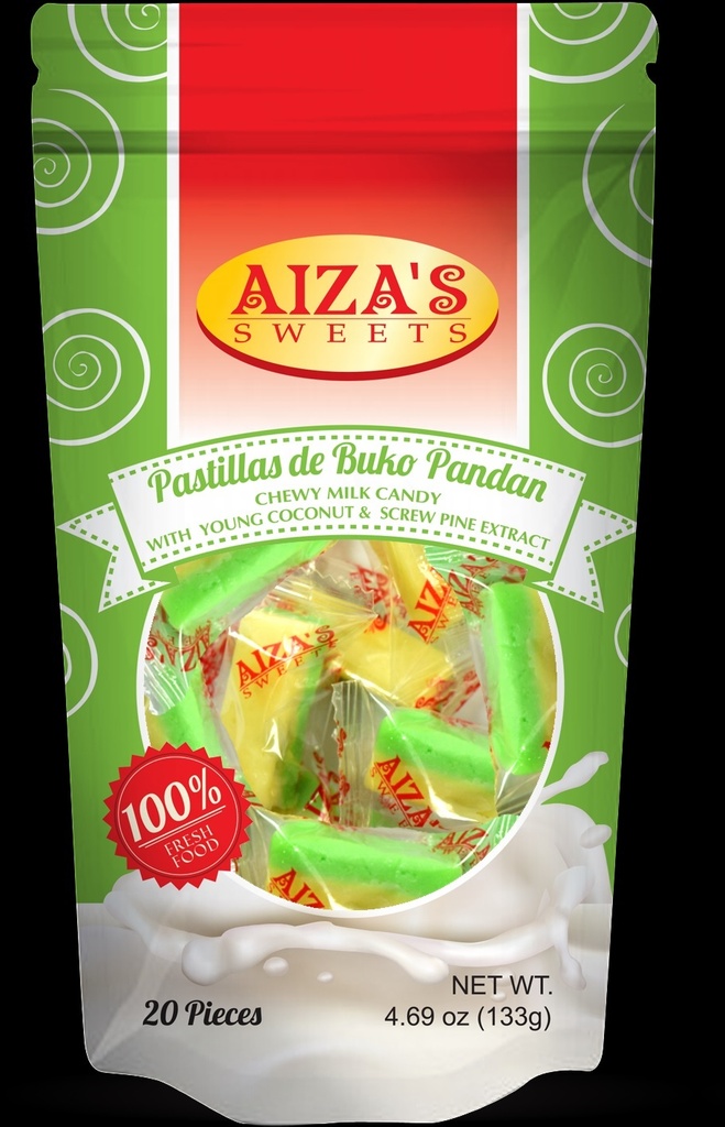 [CONF009] PASTILLAS DE BUKO PANDAN 133g x 20