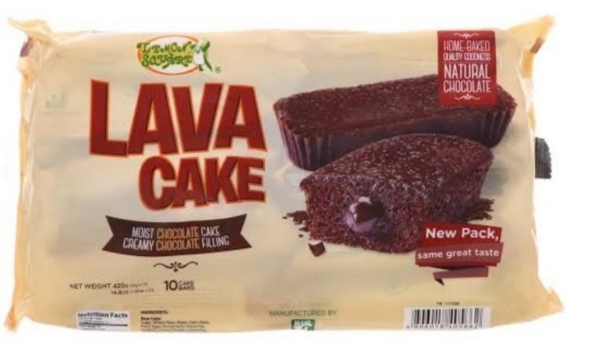 LEMON SQUARE LAVA CAKE CHOCOLATE 42g x 10's x 12