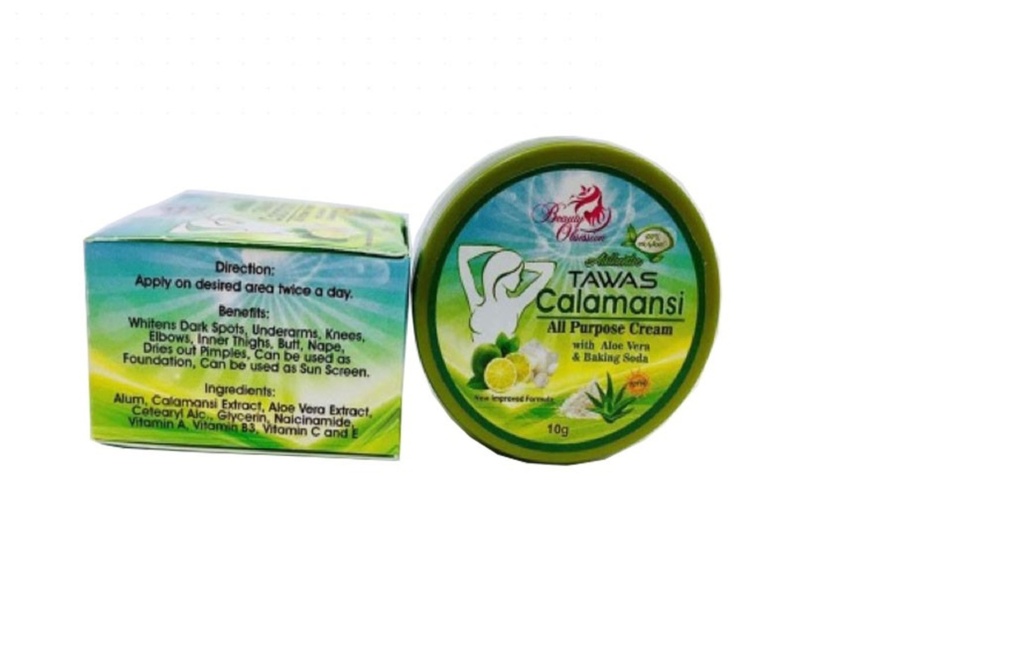 BEAUTY OBSESSION TAWAS CALAMANSI ALL PURPOSE CREAM 10g x 50