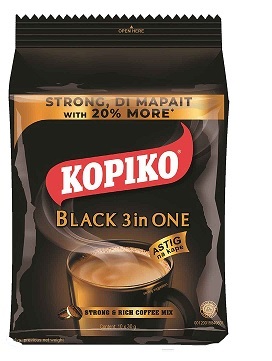 KOPIKO BLACK COFFEE 3IN1 30g x 30 x 10