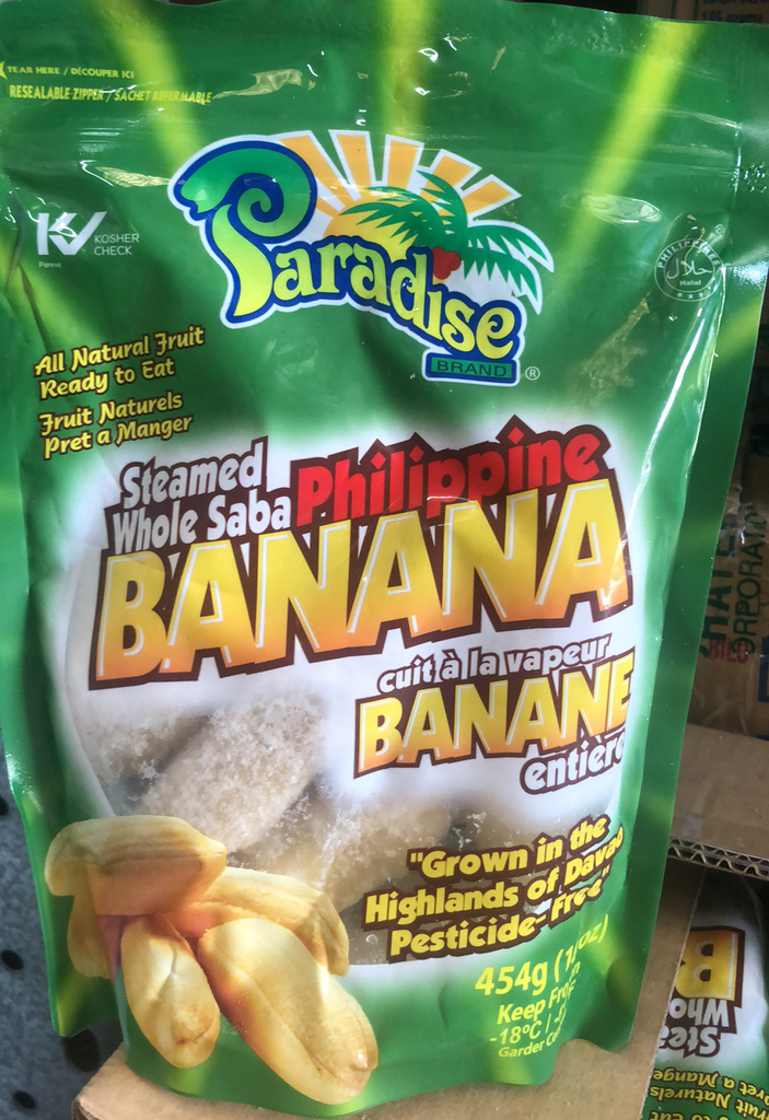 [FRZN009] PARADISE STEAM WHOLE SABA BANANA 20 x 454g