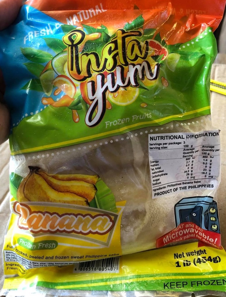 [FRZN019] INSTA YUM STEAMED WHOLE SABA BANAN 30 x 454g
