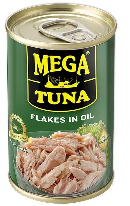 MEGA TUNA FLAKES IN OIL IN EASY OPEN CAN 155g x 50