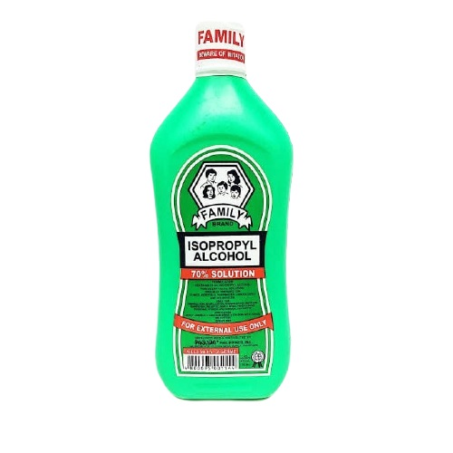 FAMILY RUBING ALCOHOL 70' GREEN 473ml x 36
