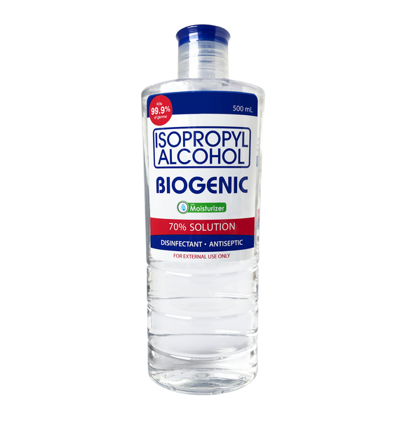 BIOGENIC ISO ALCOHOL 70' BLUE 500ml x 36