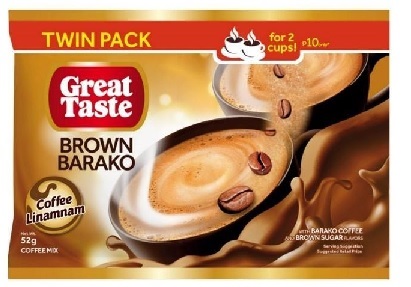 GREAT TASTE BROWN BARAKO TWIN PACK 52g x 10 x 12