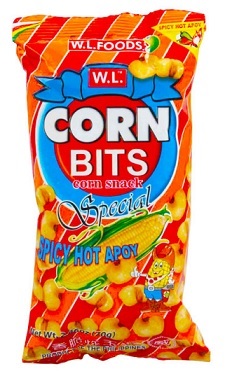 CORN BITS SPICY HOT APOY 70g x 10 x 10