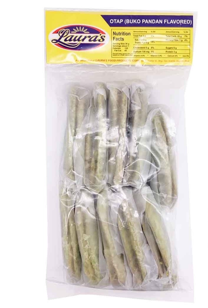 LAURA'S OTAP BUCO PANDAN FLAVOUR 210g x 36