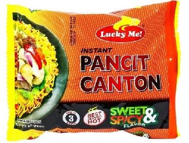 LUCKY ME PANCIT CANTON SWEET AND SPICY 60g x 6packs x 12