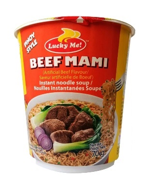 LUCKY ME BEEF MAMI FLAVOR SUPREME CUP NOODLES 70g x 30