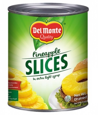 DELMONTE PINEAPPLE SLICED 432g x 24 1 1 2