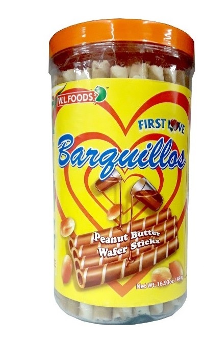 FIRST LOVE BARQUILLOS PEANUT BUTTER 480g x 12